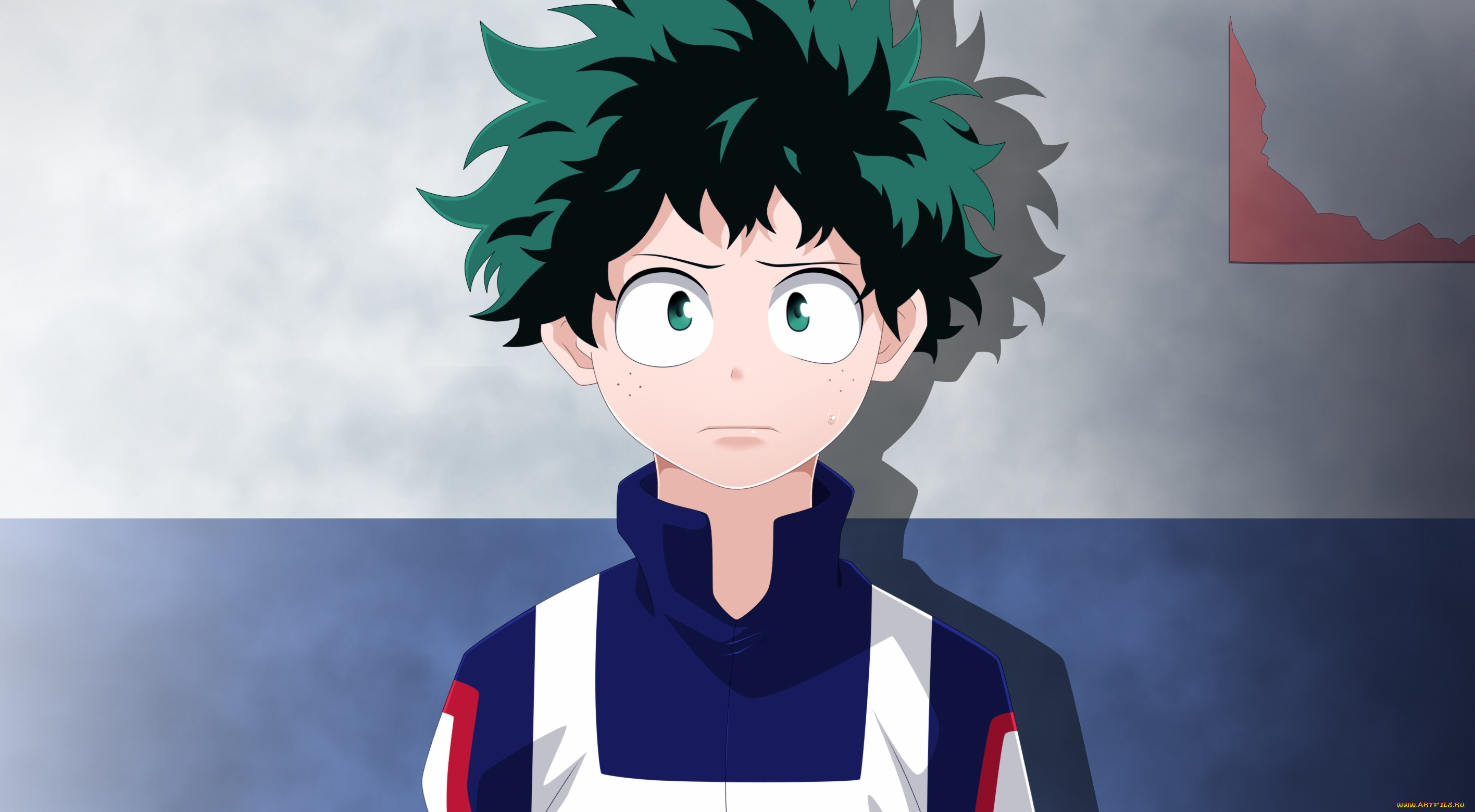 аниме, boku, no, hero, academia, изуку