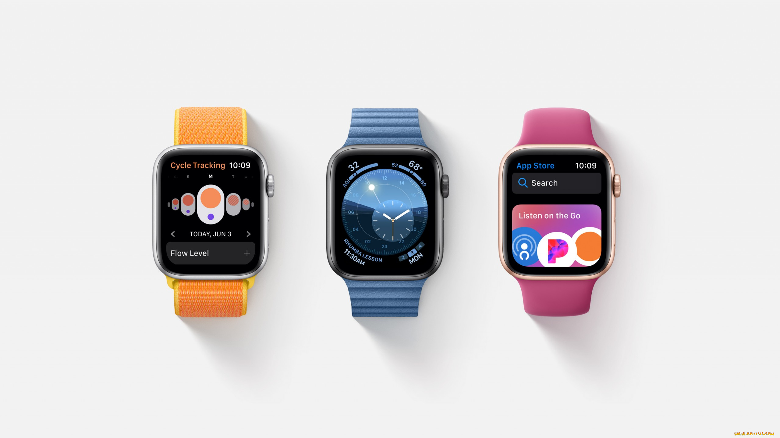 apple, watch, series, 4, бренды, -, другое, wwdc, 2019, apple, watch, series, 4, gui, interface, watchos, 6