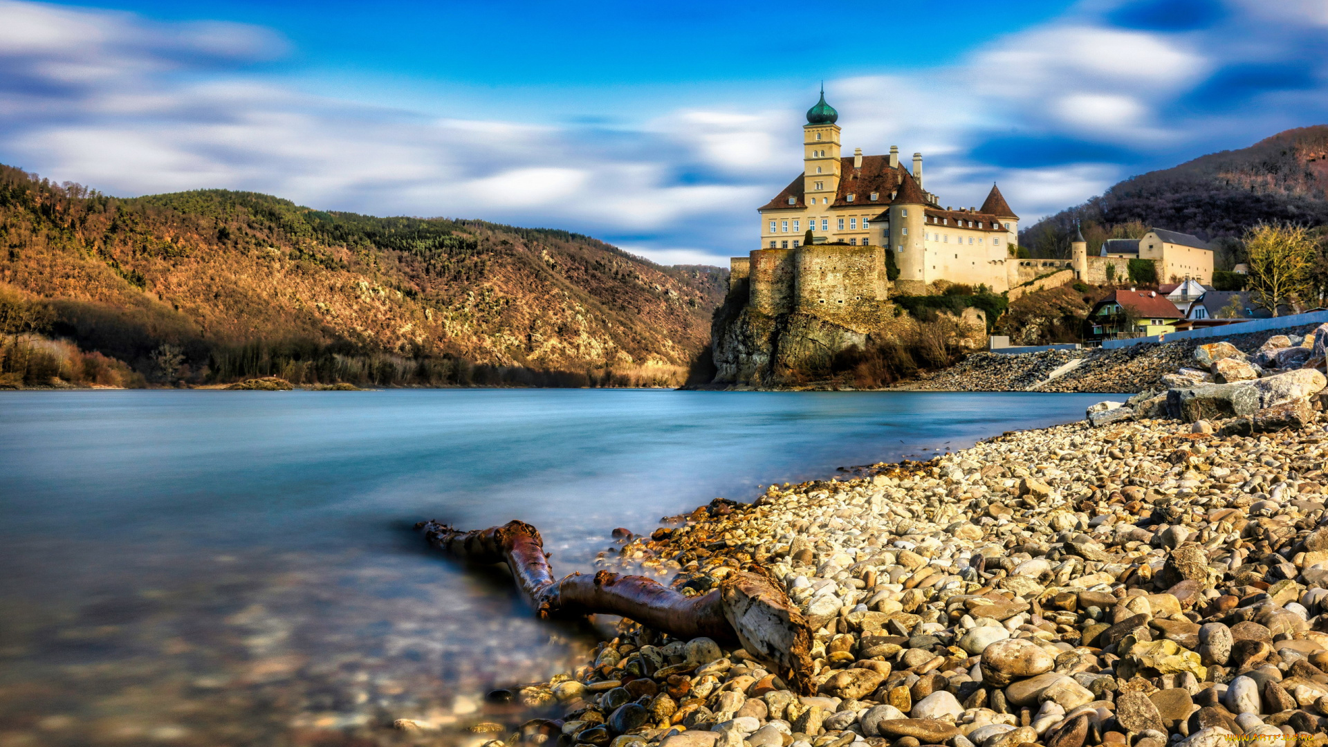 schonbuhel, castle, austria, города, замки, австрии, schonbuhel, castle