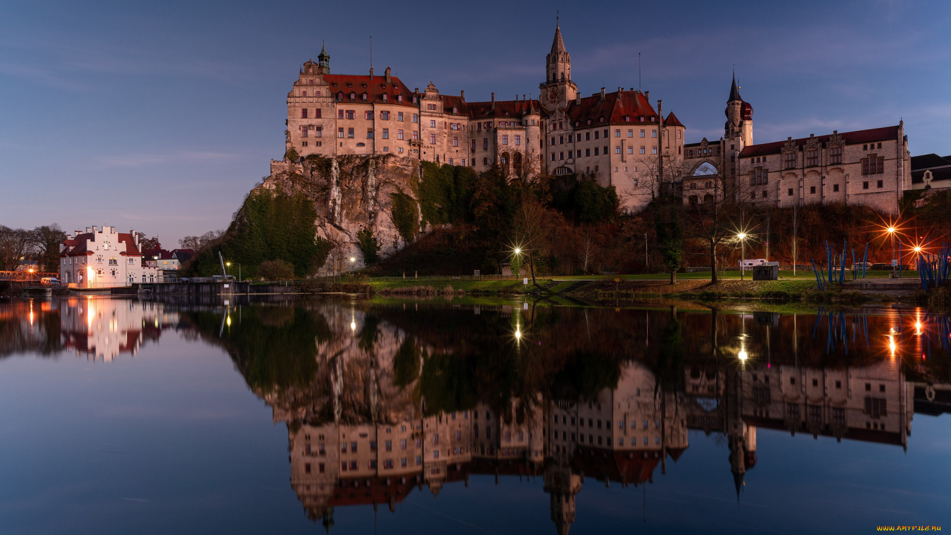 sigmaringen, castle, germany, города, замки, германии, sigmaringen, castle