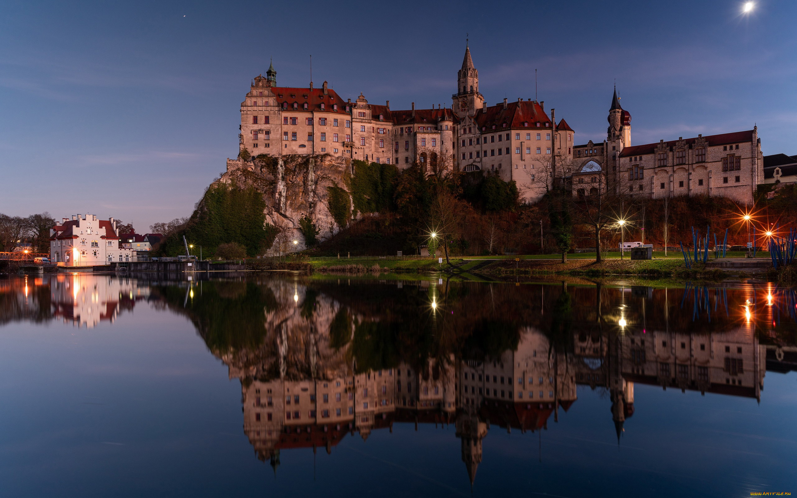 sigmaringen, castle, germany, города, замки, германии, sigmaringen, castle