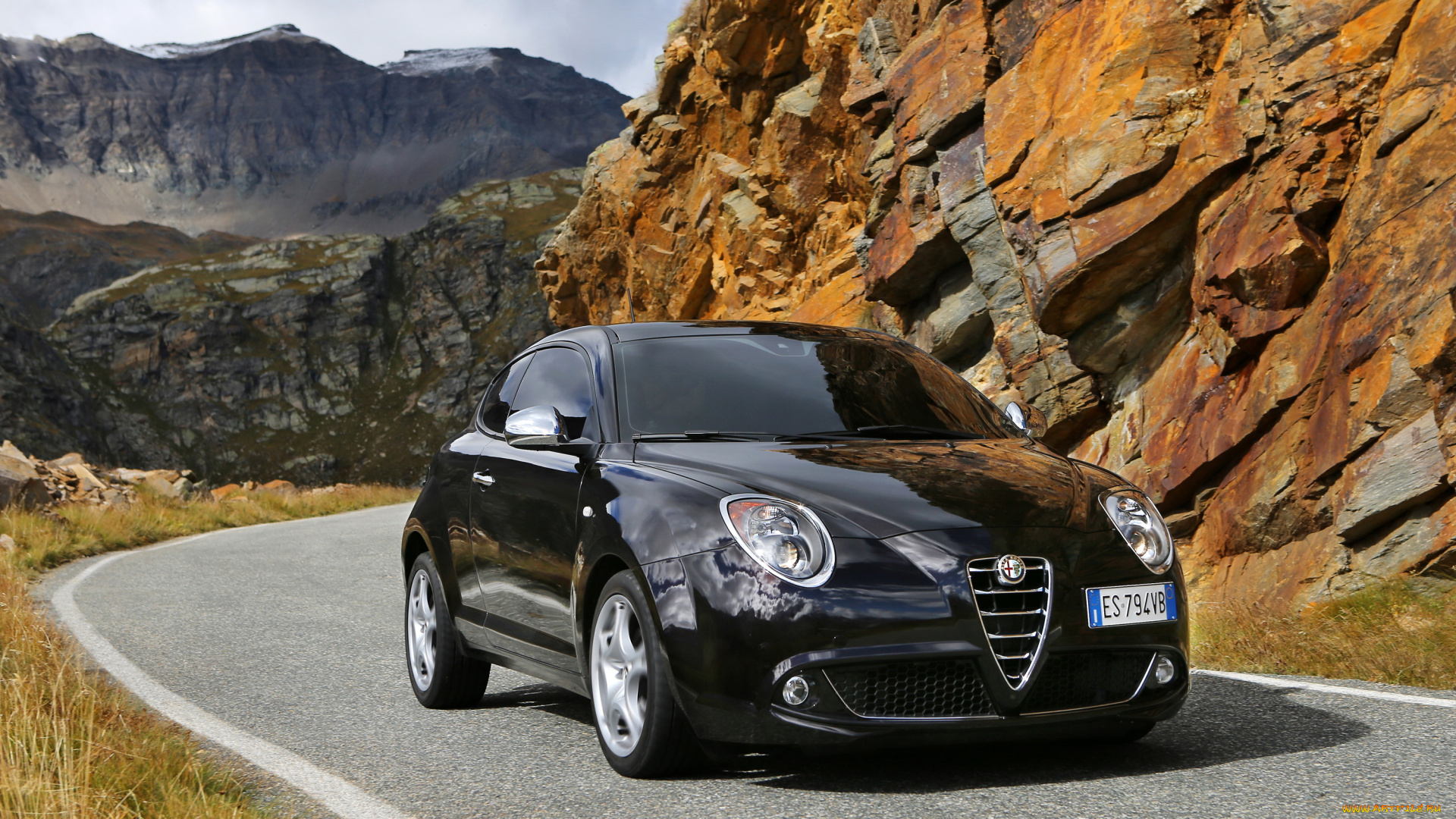 2014, alfa, romeo, mito, автомобили, alfa, romeo, тюнинг, горы, металлик, черный, alfa, romeo