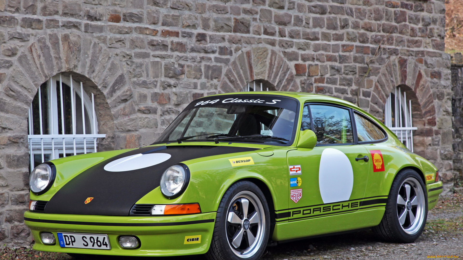 автомобили, porsche, зеленый, 2014г, classic, s, 964, dp964, motorsport, dp