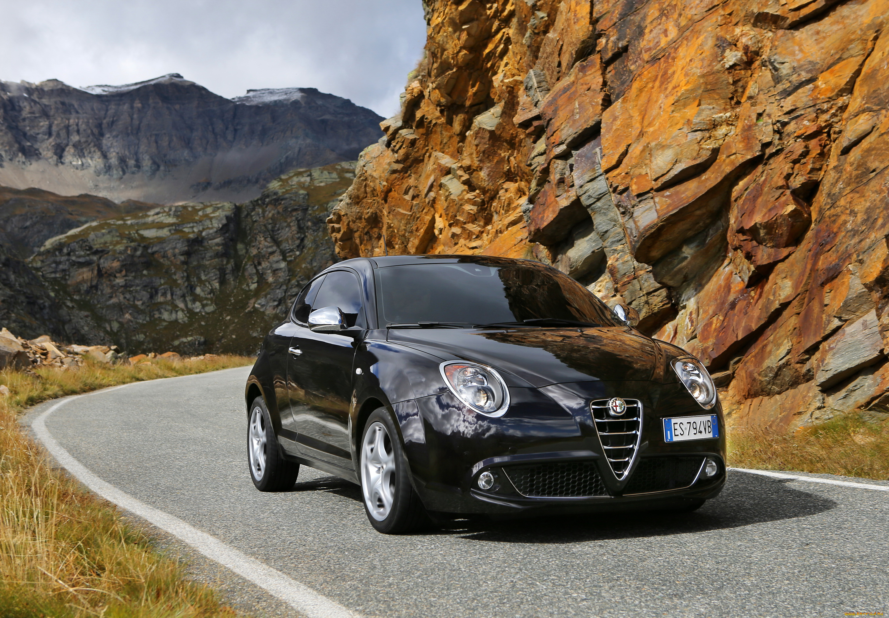 2014, alfa, romeo, mito, автомобили, alfa, romeo, тюнинг, горы, металлик, черный, alfa, romeo