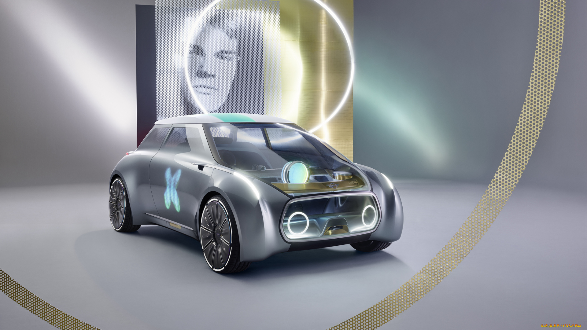 mini, vision, next, 100, concept, 2016, автомобили, выставки, и, уличные, фото, 100, next, vision, mini, concept, 2016