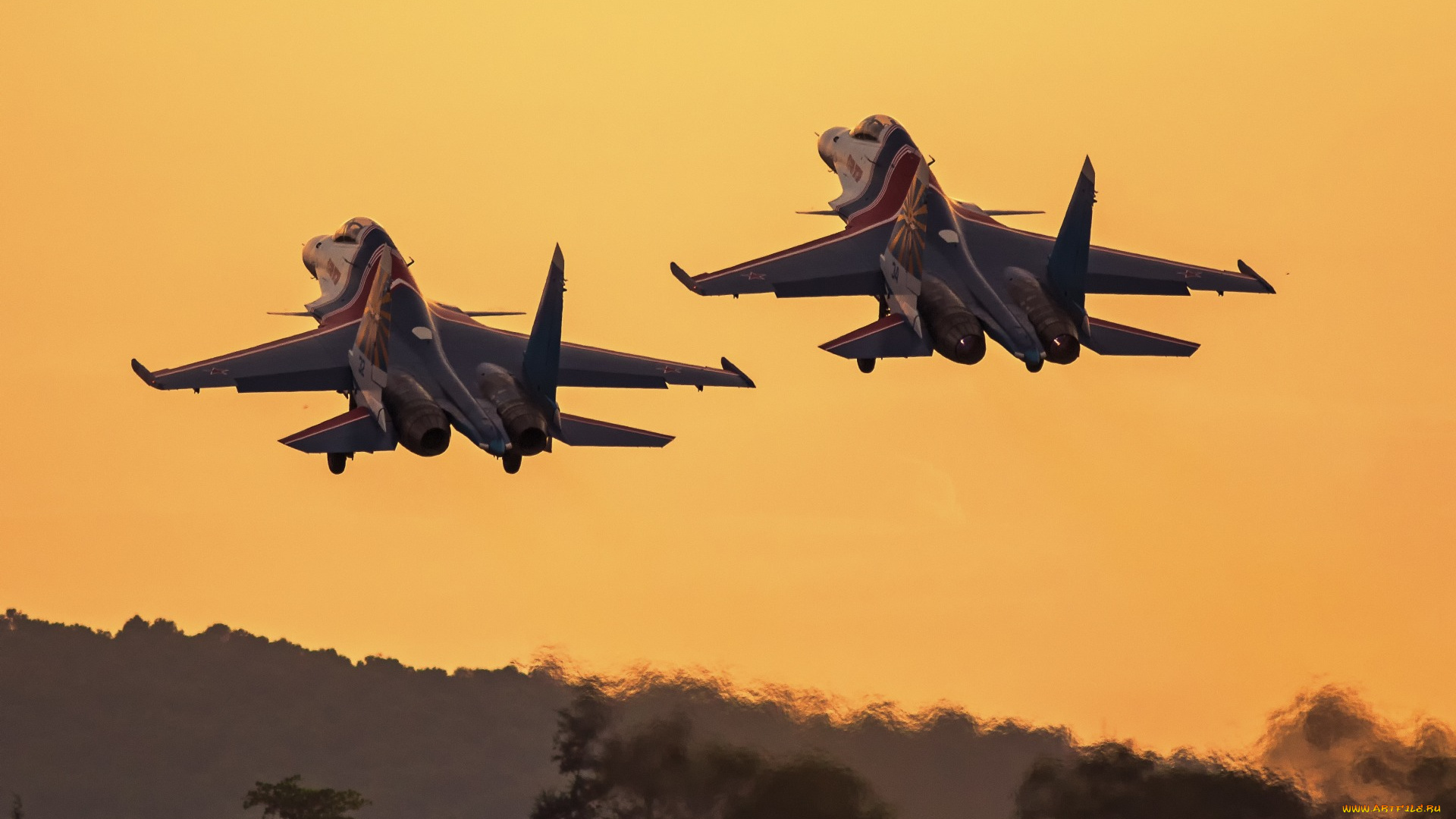 авиация, боевые, самолёты, взлет, sukhoi, su-30sm, flanker