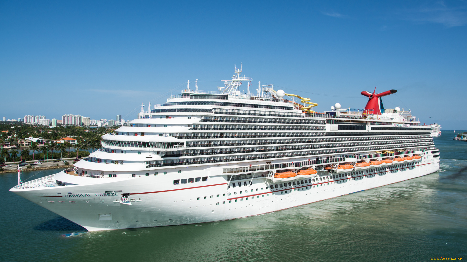 carnival, breeze, корабли, лайнеры, лайнер, круиз