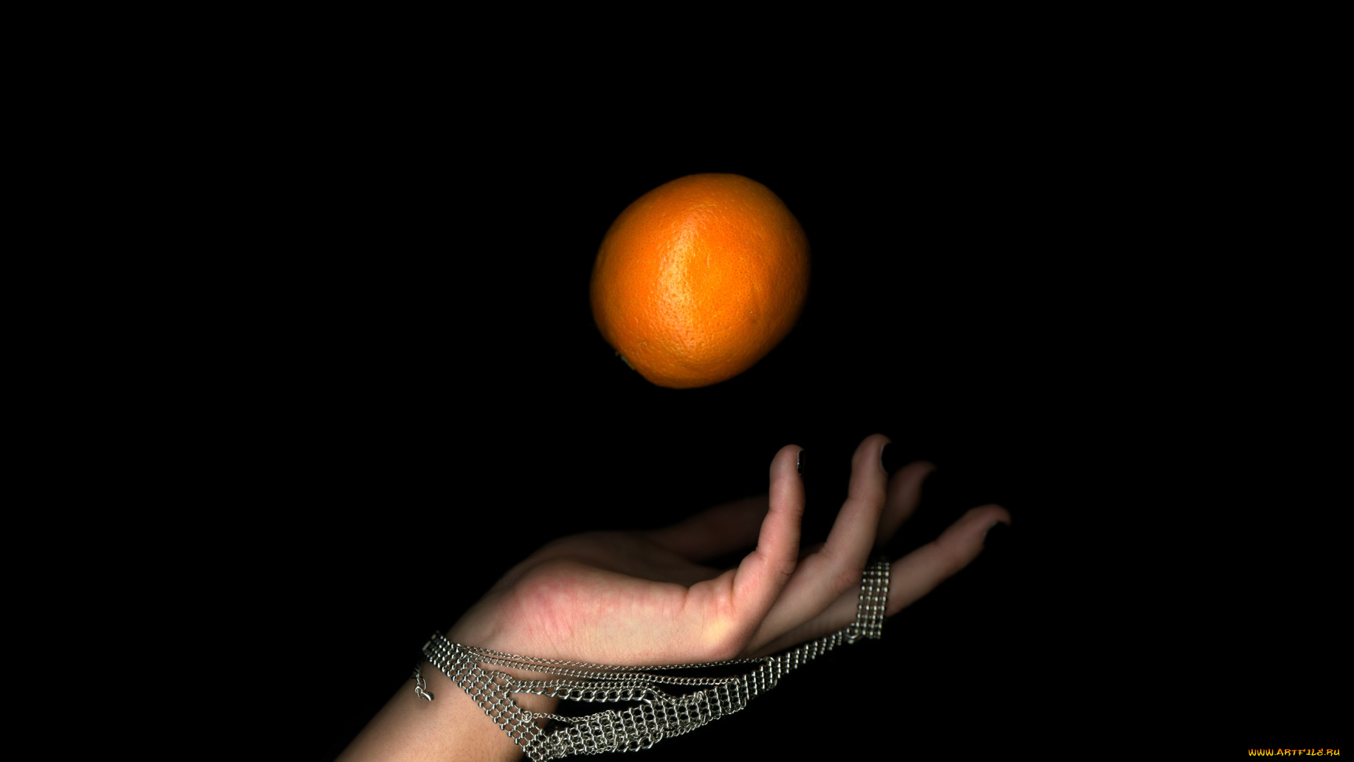 разное, руки, апельсин, фон, рука