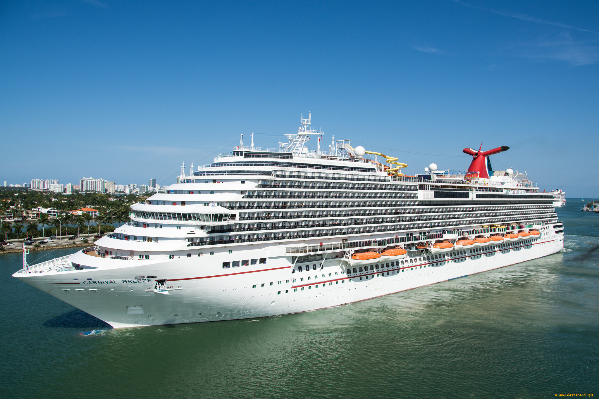 carnival, breeze, корабли, лайнеры, лайнер, круиз