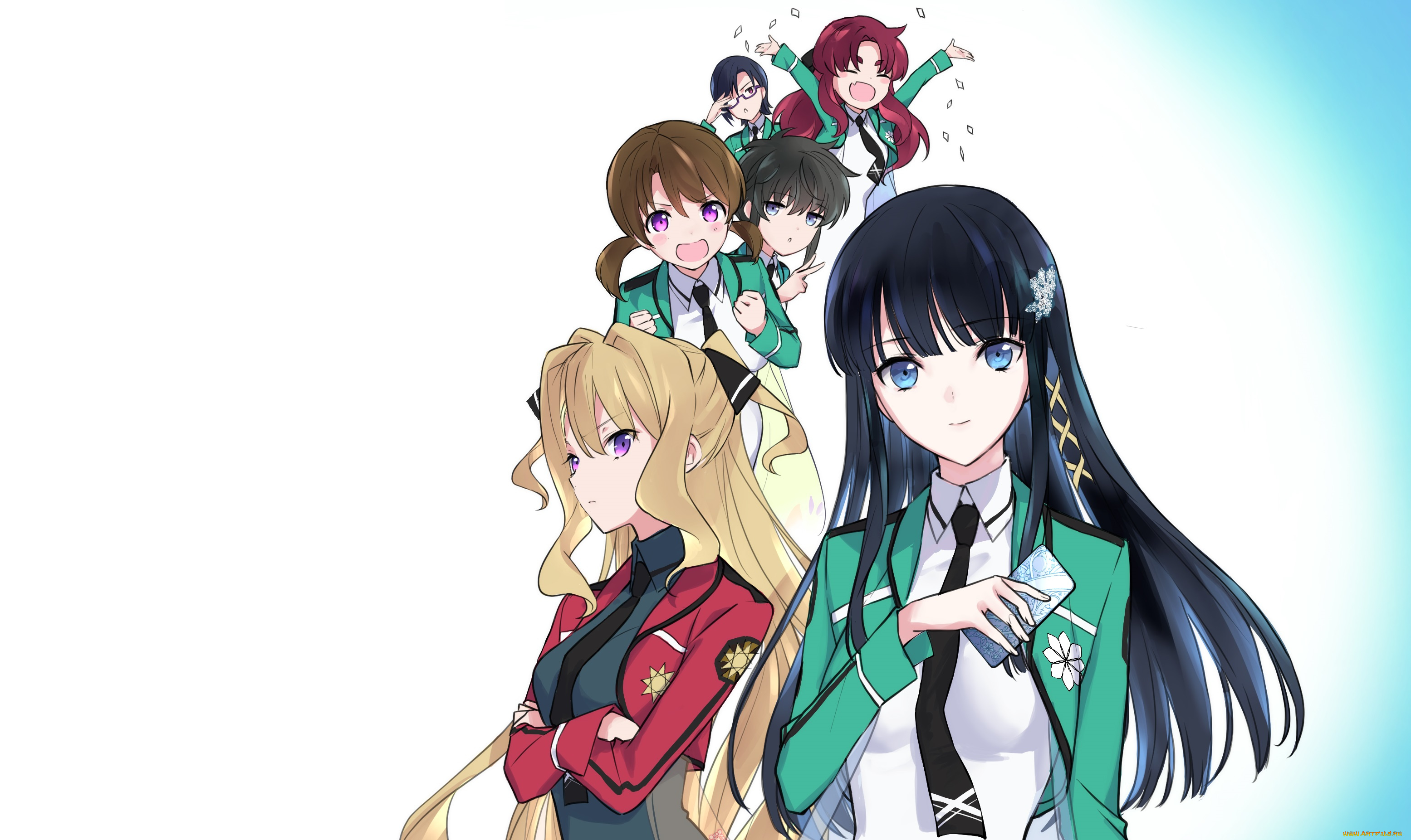 аниме, mahouka, koukou, no, rettousei, the, honor, student, at, magic, high, school