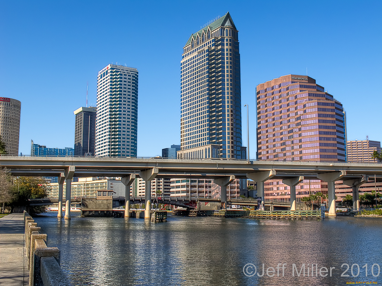 hillsborough, county, florida, города, мосты