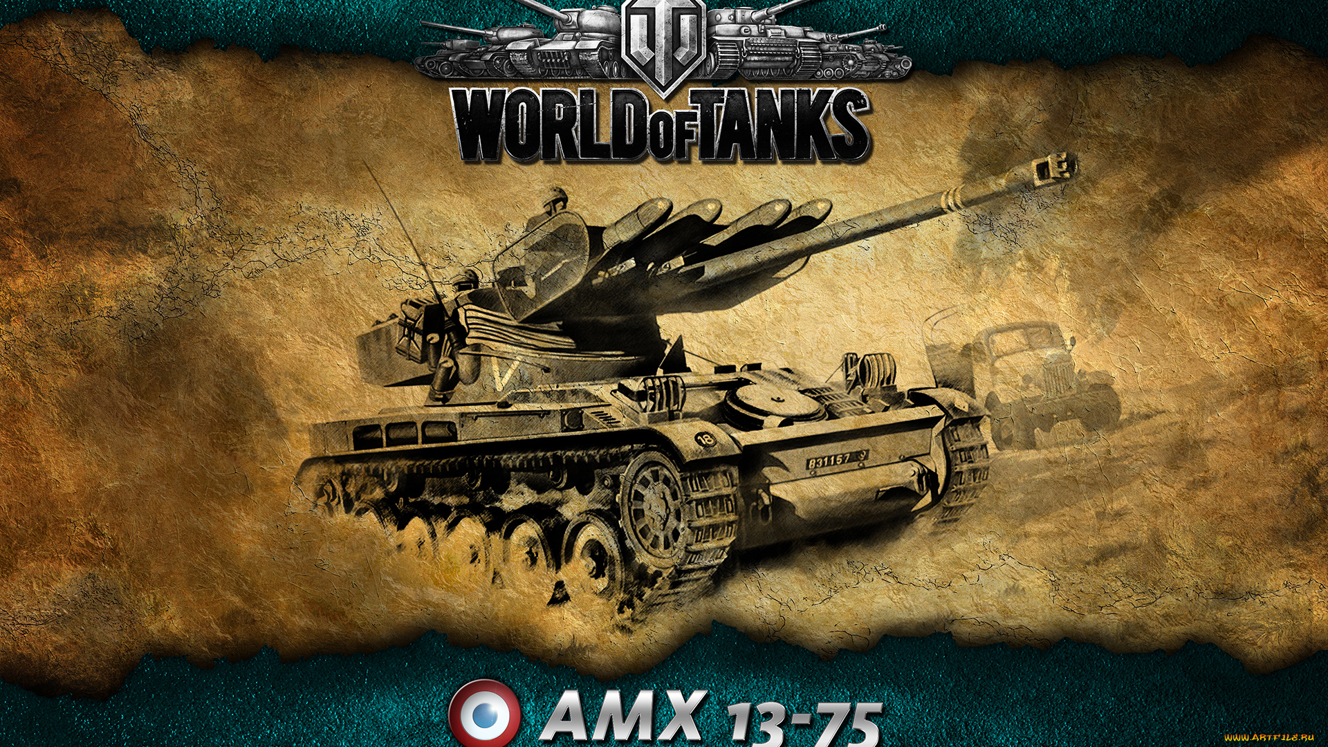 amx, 13, 75, видео, игры, мир, танков, world, of, tanks, 13-75, французский, танк