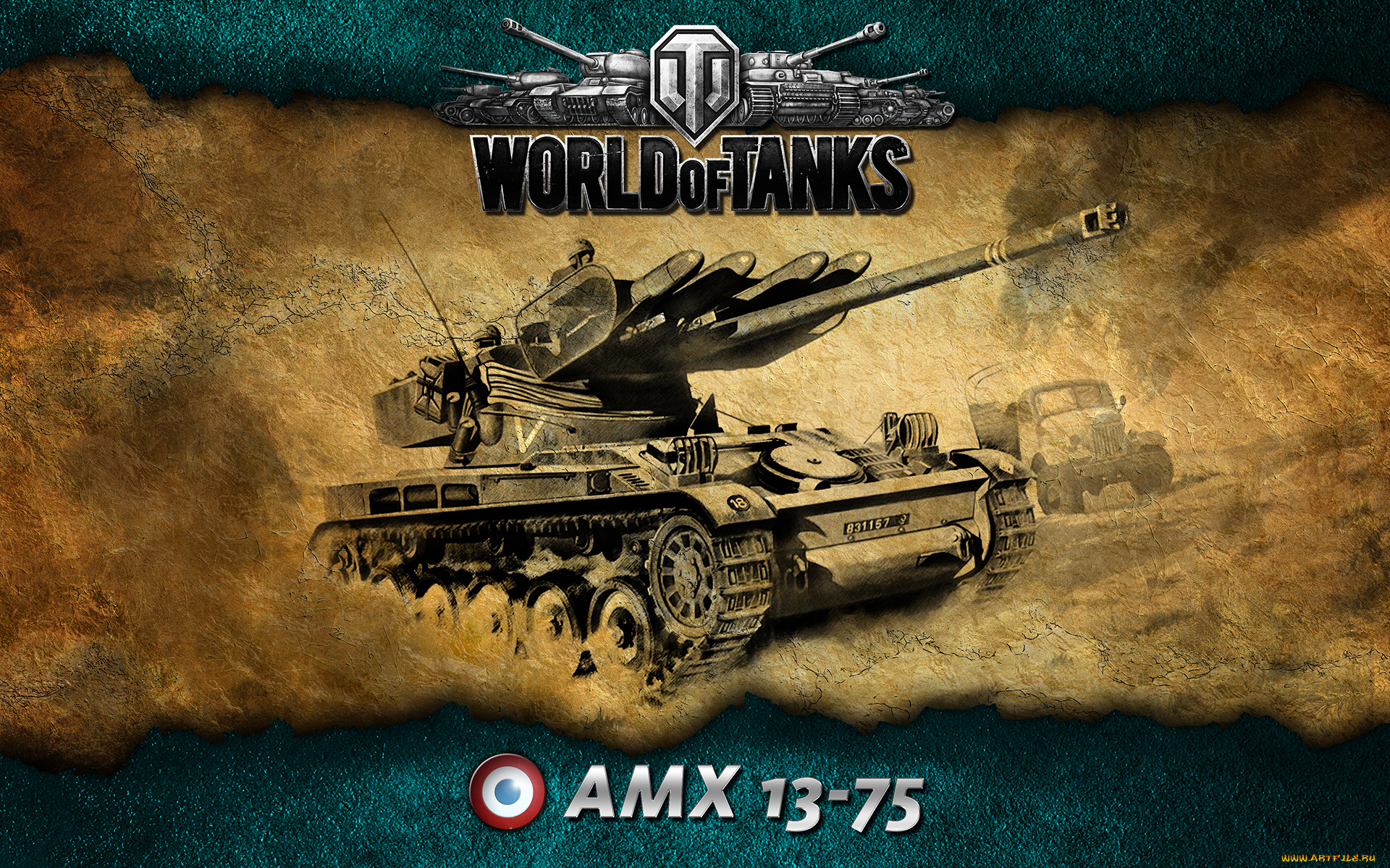 amx, 13, 75, видео, игры, мир, танков, world, of, tanks, 13-75, французский, танк