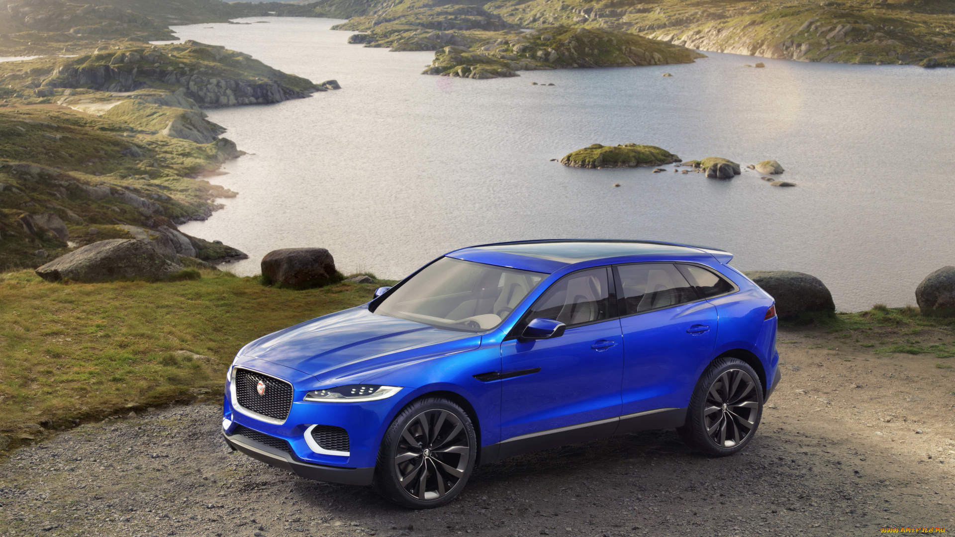 2013, jaguar, x17, автомобили, озеро, синий