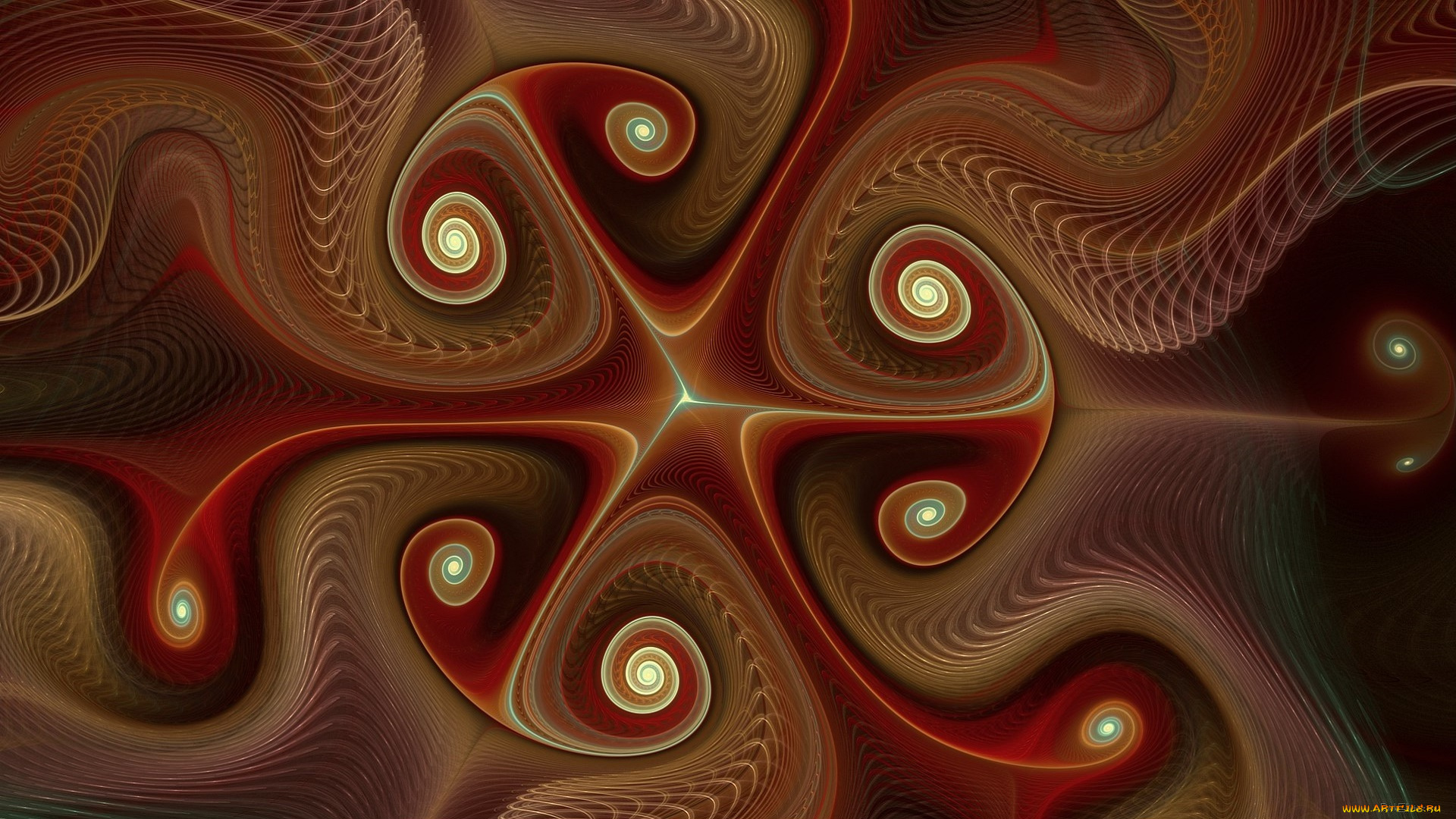 3д, графика, фракталы, , fractal, цвета, узор, фон