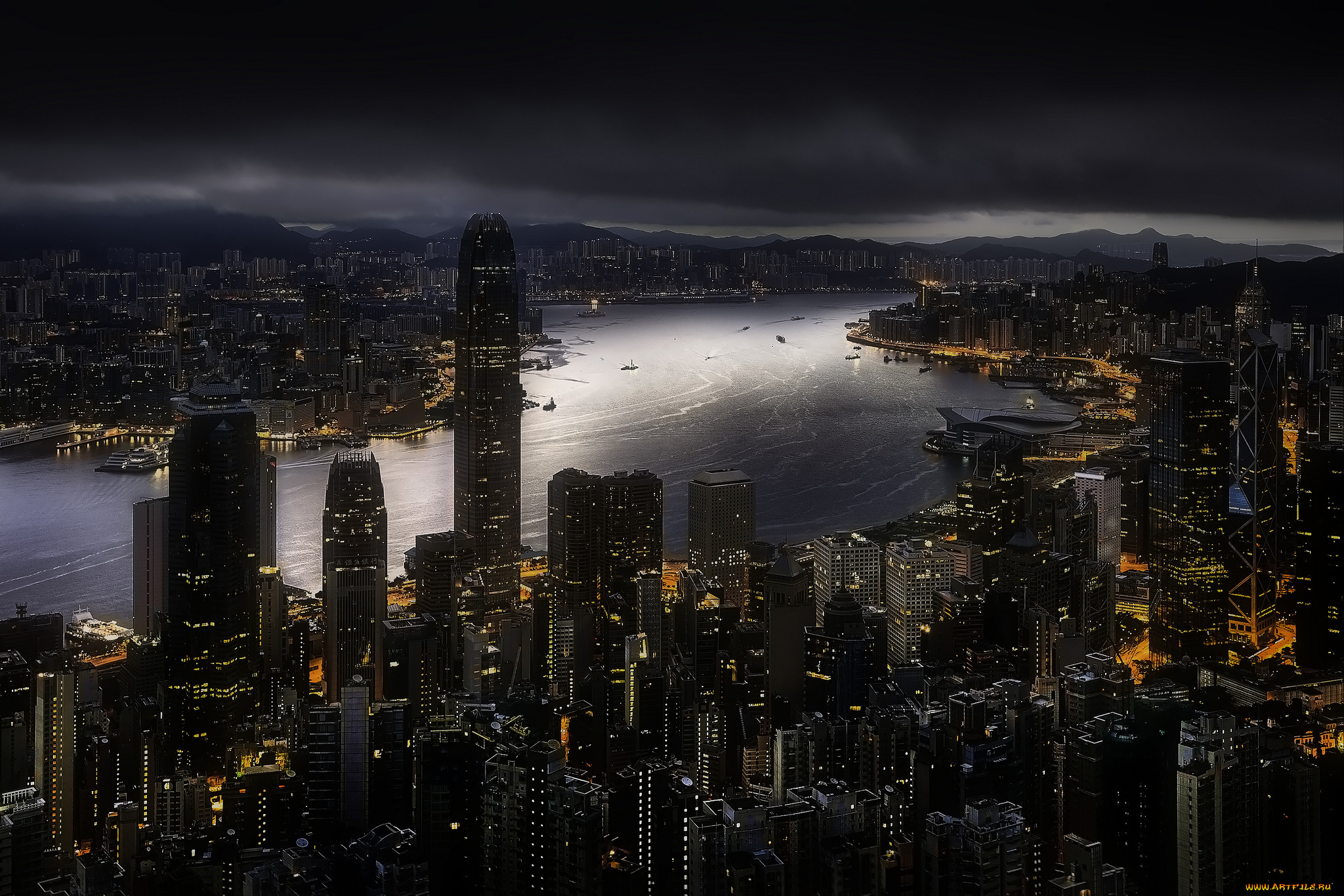 hong, kong, города, гонконг, , китай, панорама