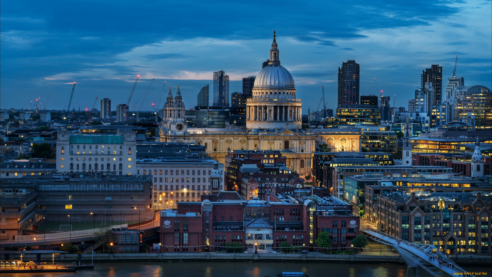 st, paul`s, cathedral, города, лондон, , великобритания, простор