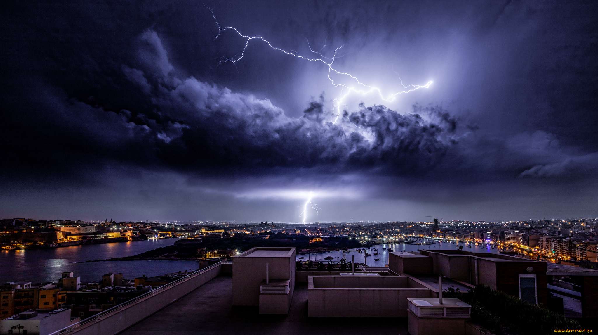 malta, города, -, пейзажи, простор