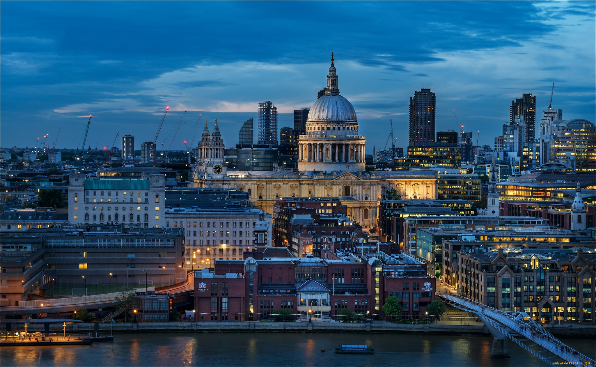 st, paul`s, cathedral, города, лондон, , великобритания, простор