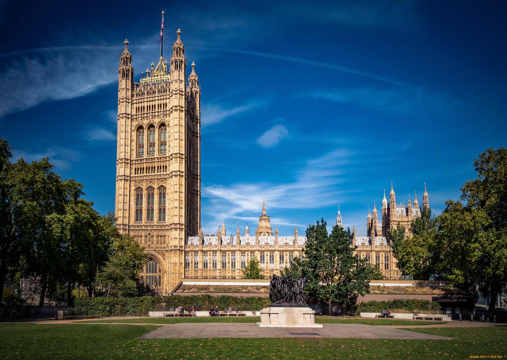 westminster, -, houses, of, parliament, города, лондон, , великобритания, простор