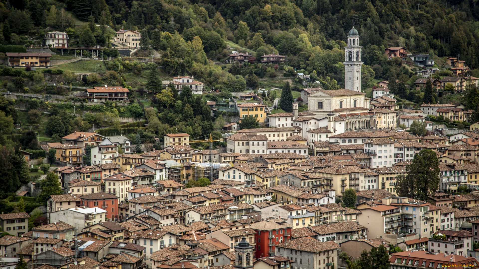 clusone, bergamo, italy, города, -, панорамы