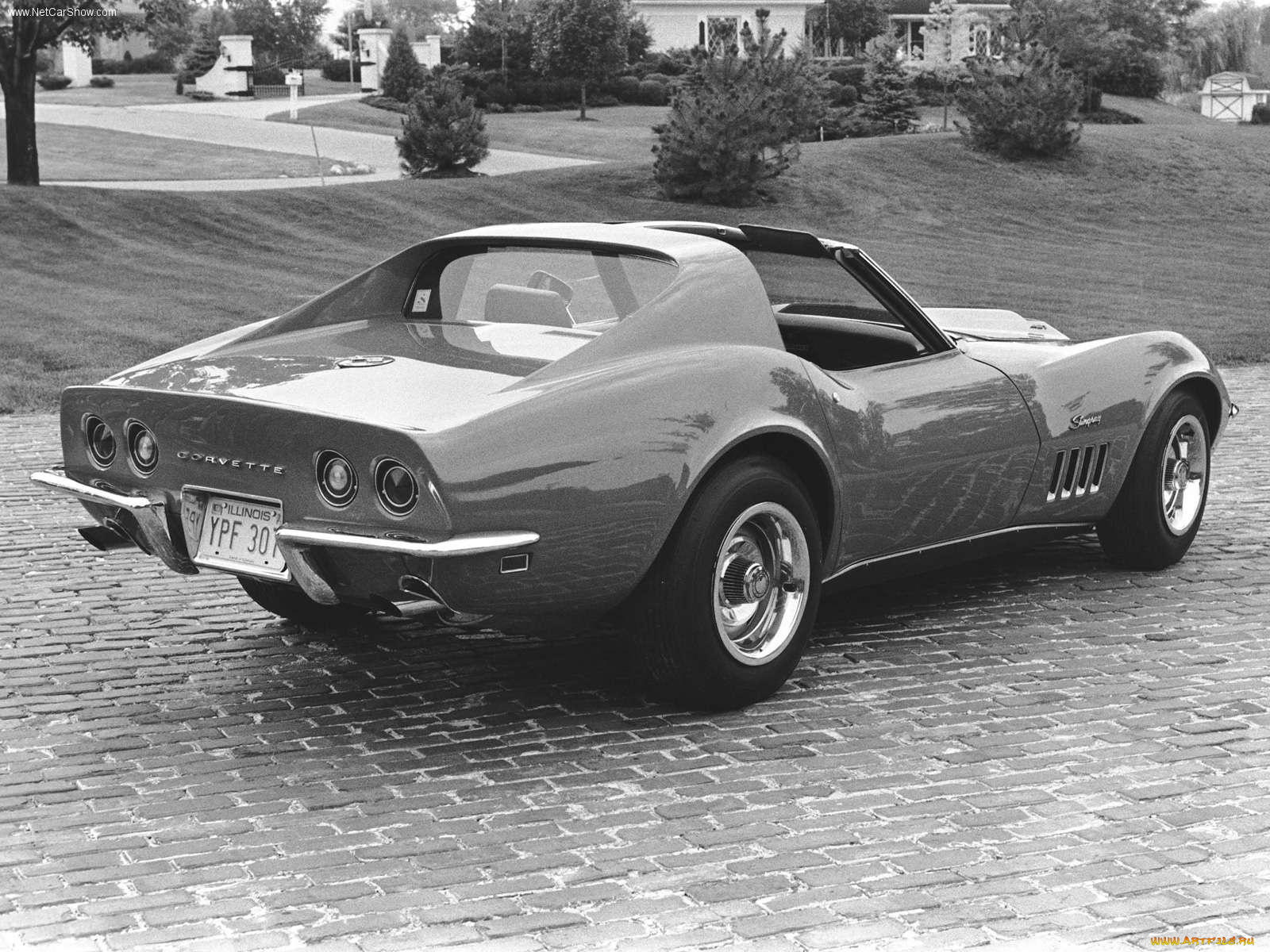 chevrolet, corvette, c3, 1968, автомобили