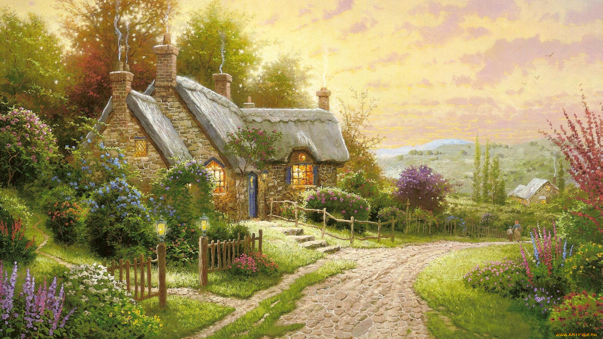 thomas, kinkade, рисованные