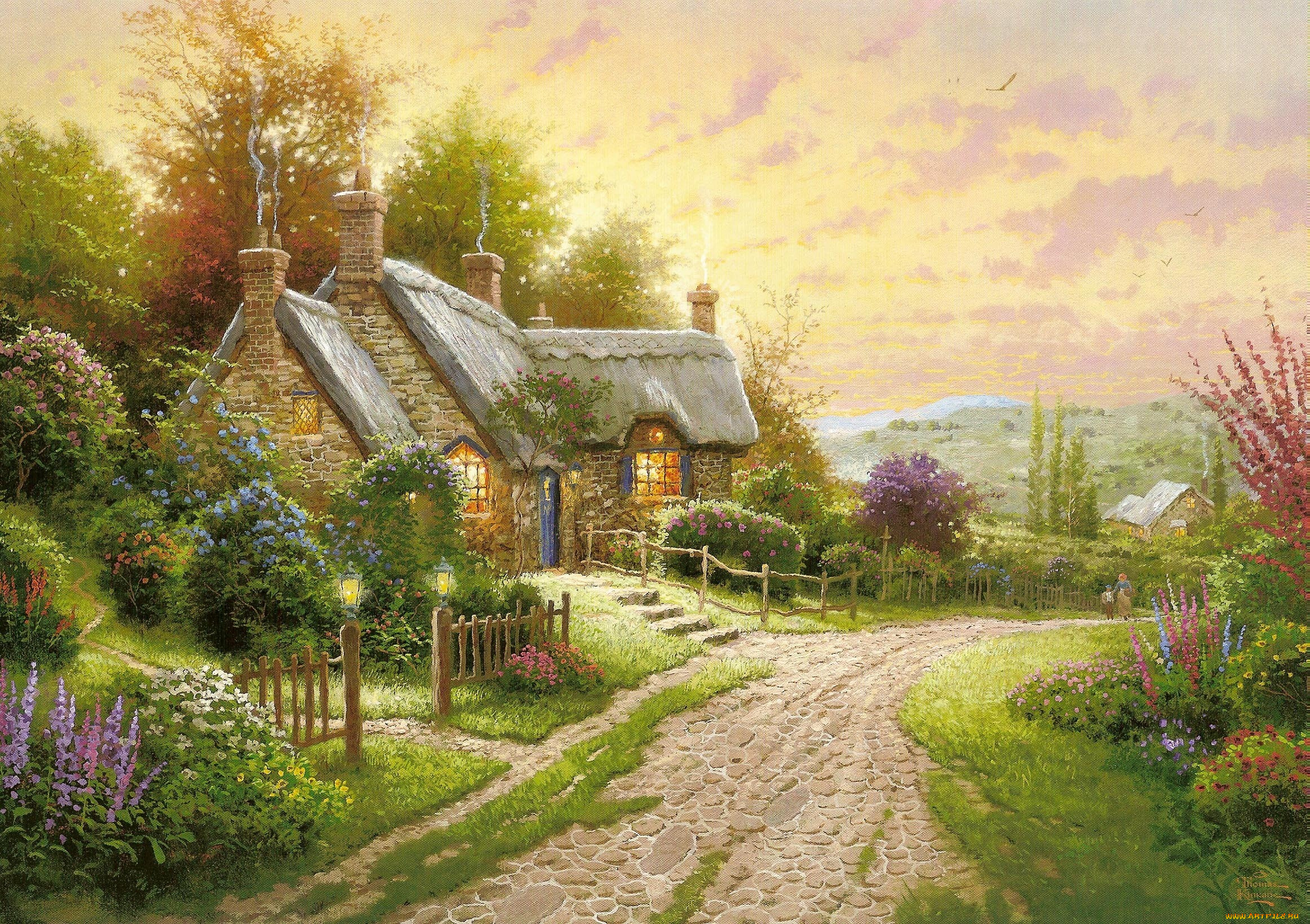 thomas, kinkade, рисованные