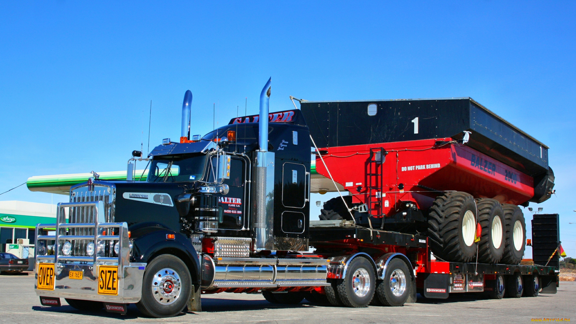 kenworth, автомобили, перевозка, прицеп, тяжелый, грузовик