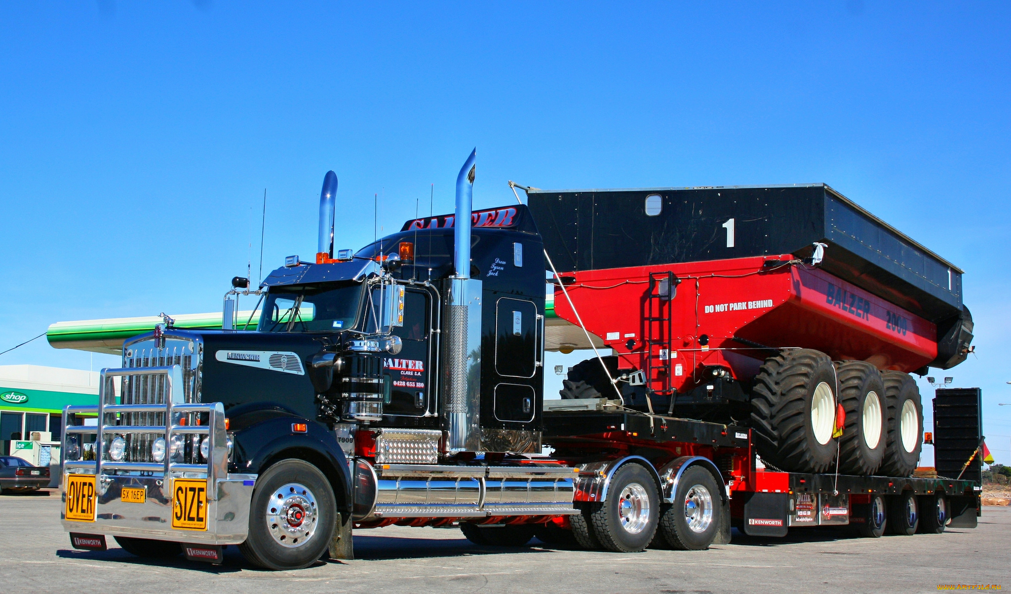 kenworth, автомобили, перевозка, прицеп, тяжелый, грузовик