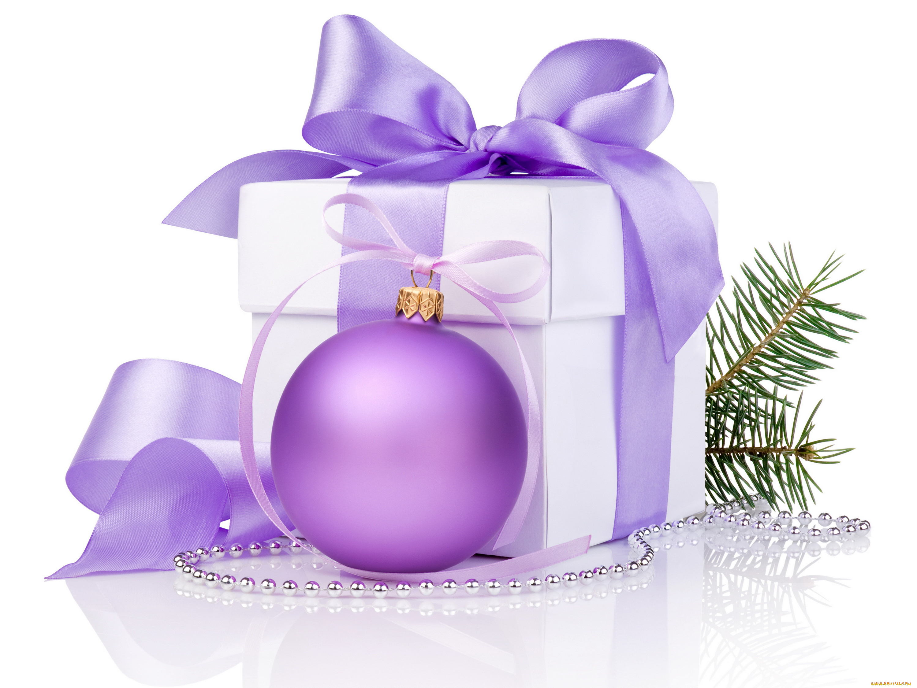 праздничные, подарки, коробочки, бант, шарик, новый, год, подарок