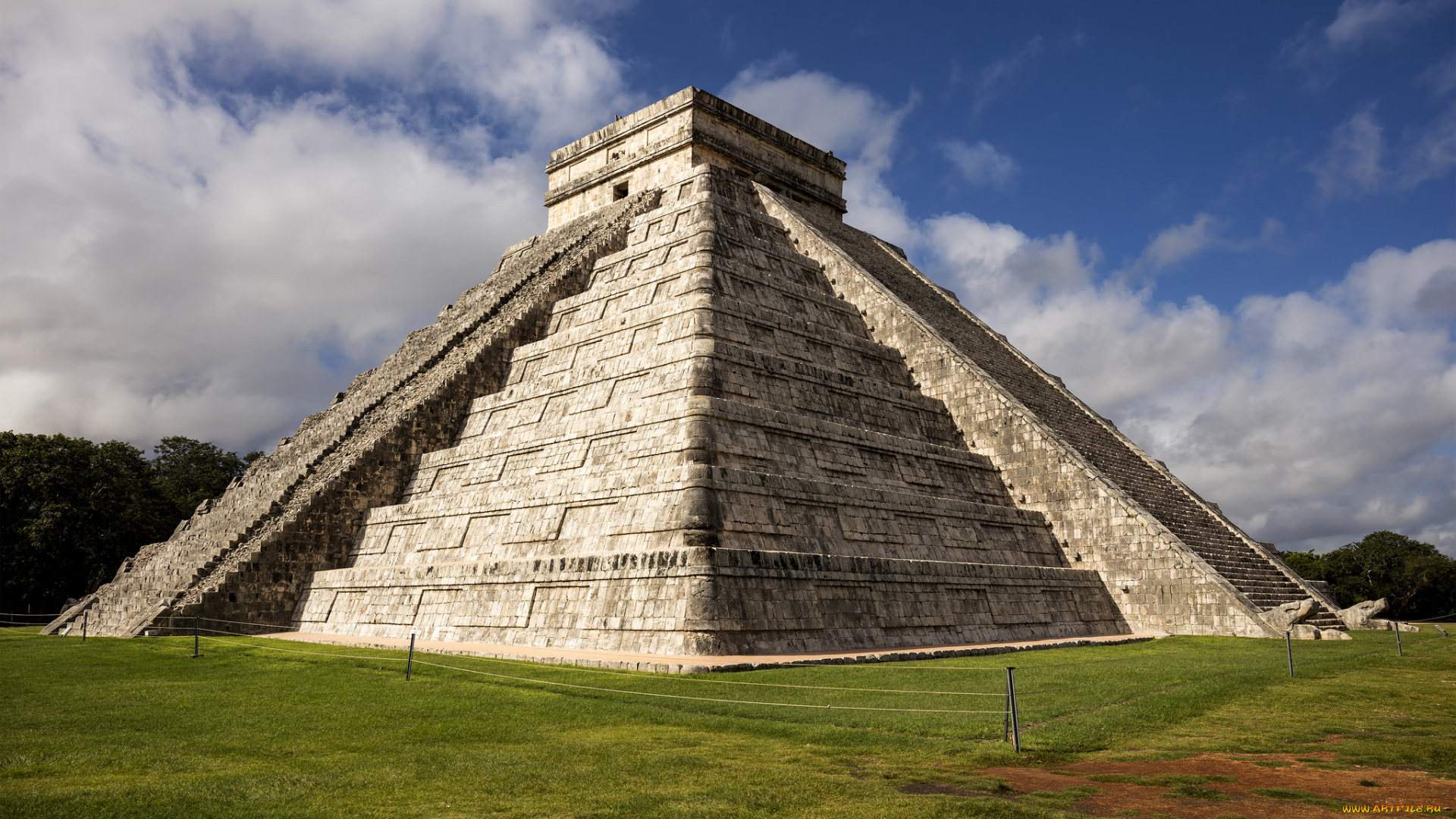 chichen, itza, , mexico, города, -, исторические, , архитектурные, памятники, пирамида, ступенчатая