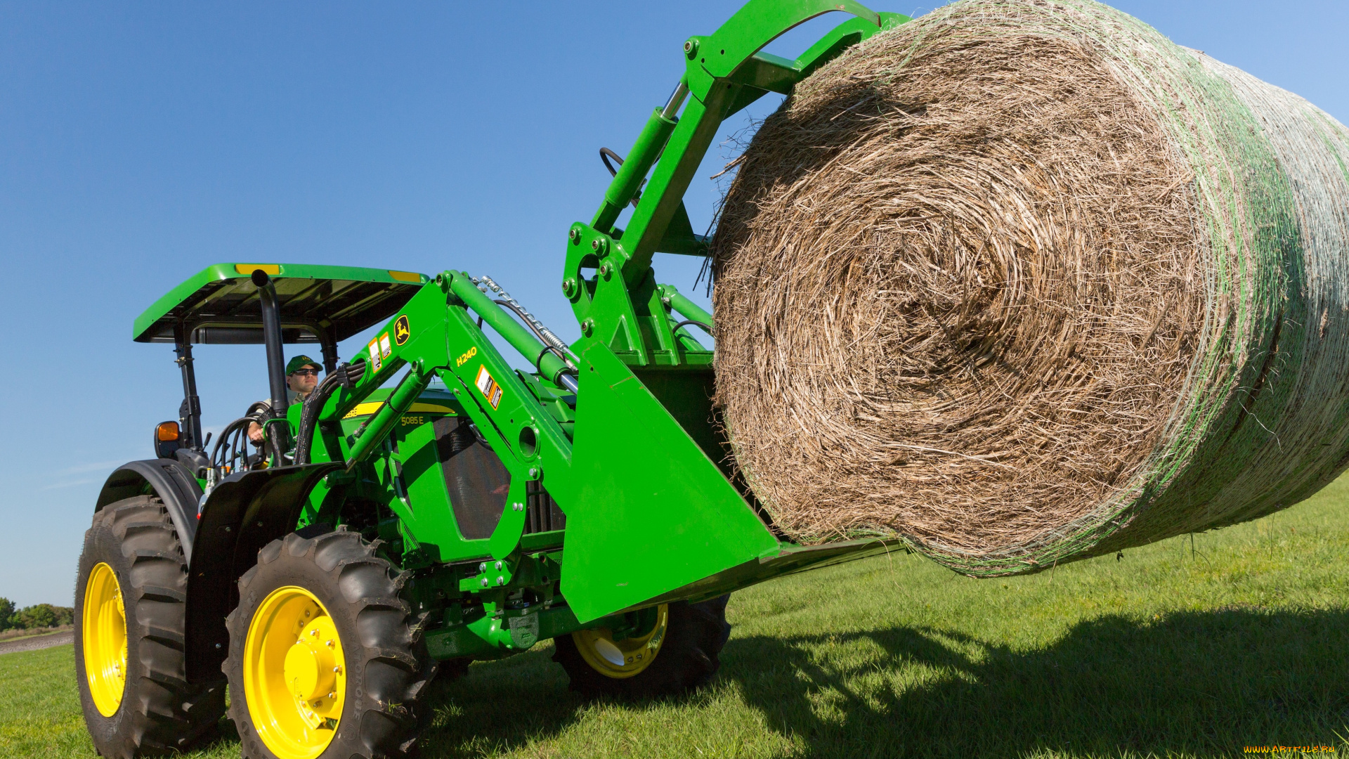 техника, фронтальные, погрузчики, john, deere