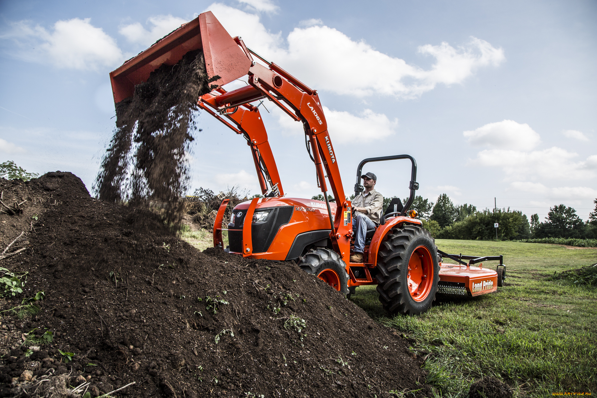 техника, фронтальные, погрузчики, kubota