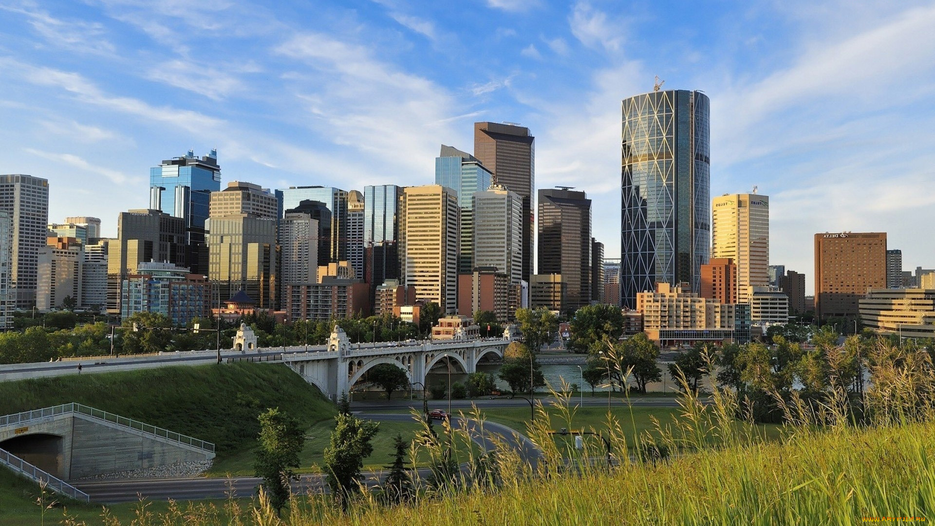 calgary, canada, города, -, мосты