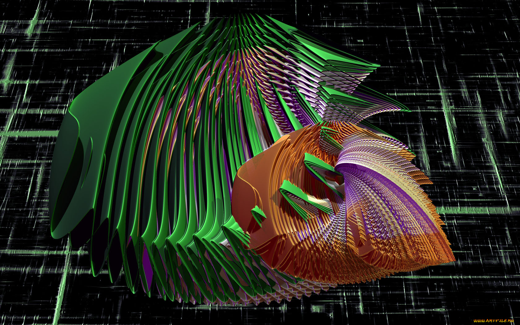 3д, графика, fractal, фракталы