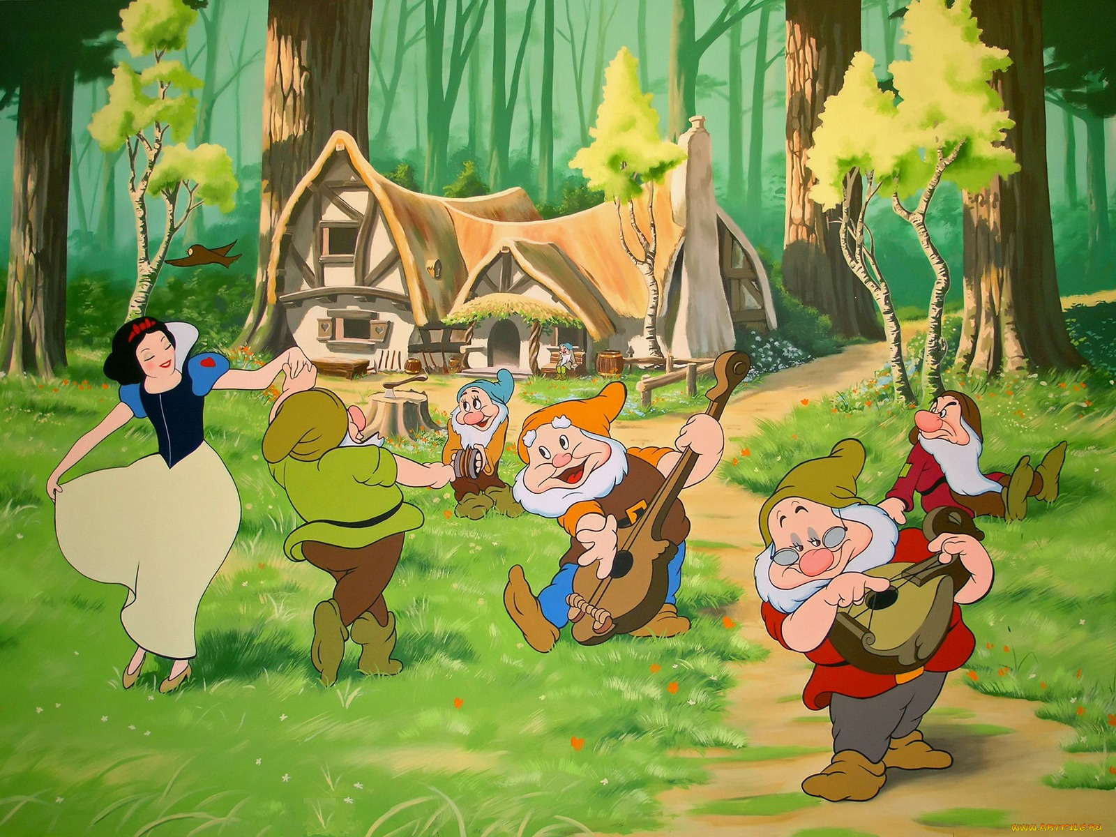 мультфильмы, snow, white, and, the, seven, dwarfs