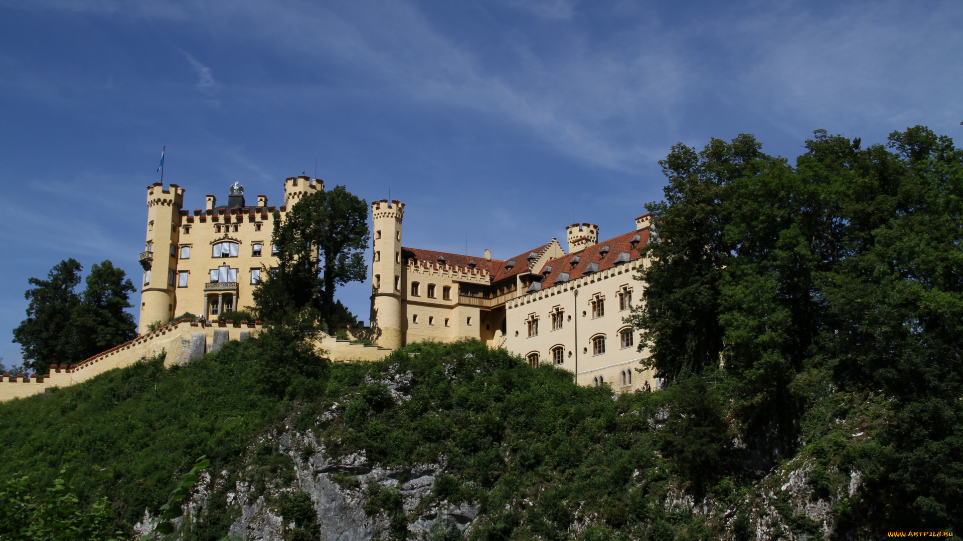 neuschwanstein, германия, города, замок, нойшванштайн