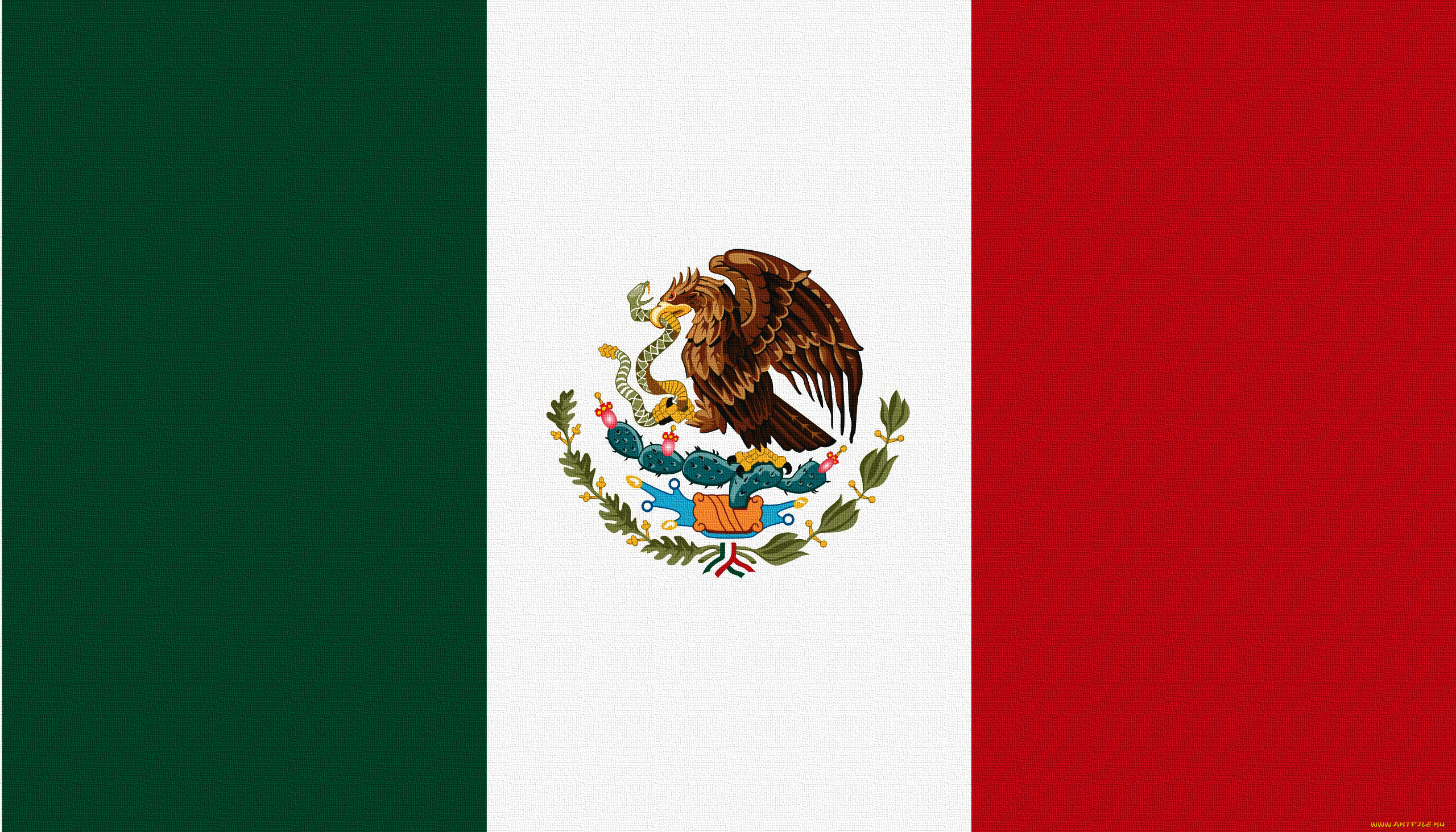 разное, флаги, гербы, мексика, флаг