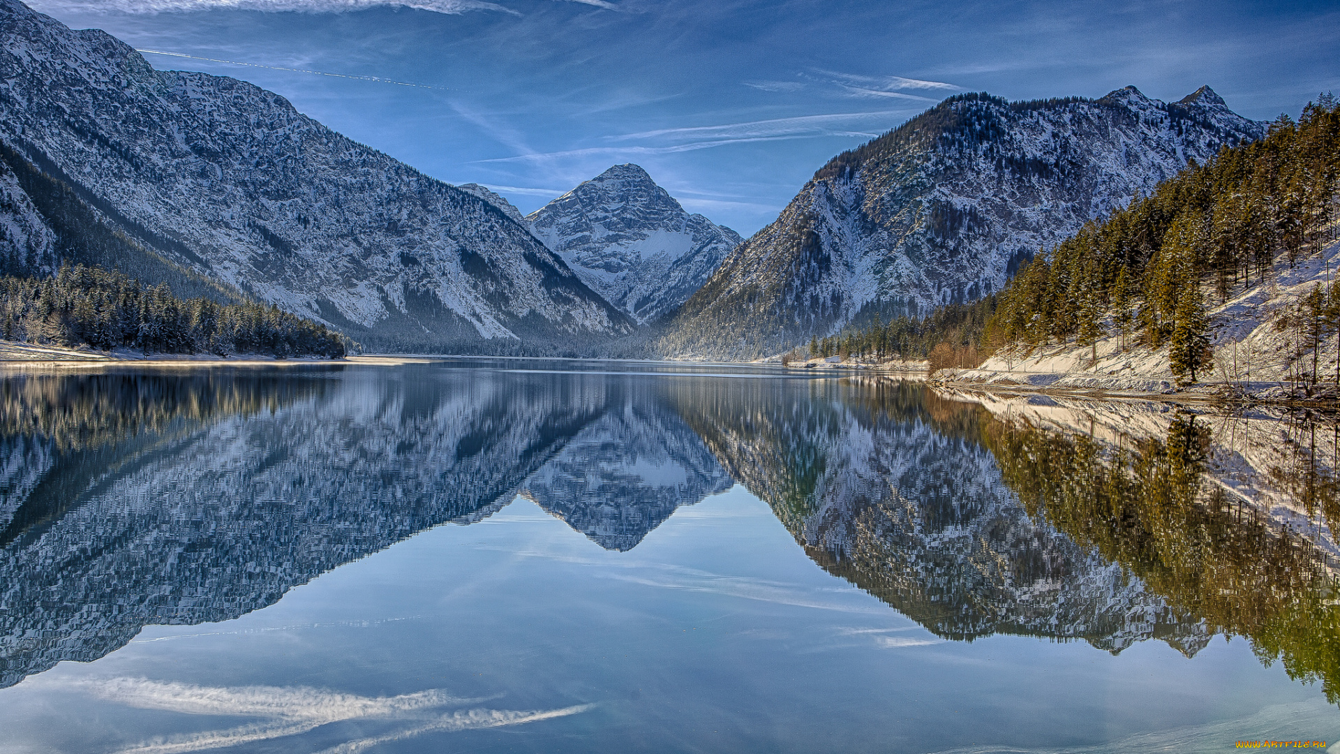 lake, plansee, , tirol, , austria, природа, реки, озера, тироль, австрия, альпы, горы, отражение, озеро, планзее, alps, austria, tirol, lake, plansee