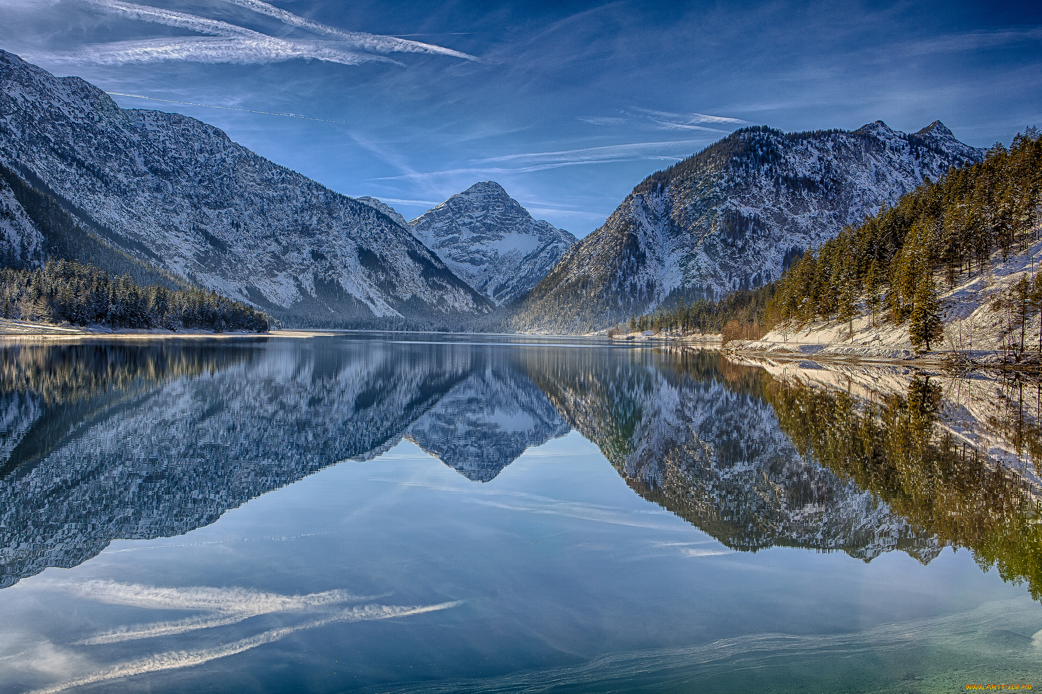 lake, plansee, , tirol, , austria, природа, реки, озера, тироль, австрия, альпы, горы, отражение, озеро, планзее, alps, austria, tirol, lake, plansee