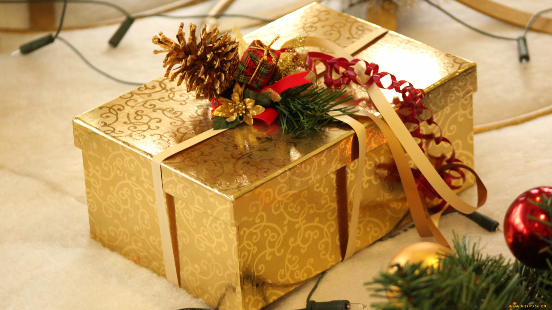 праздничные, подарки, и, коробочки, коробка, подарок, украшения