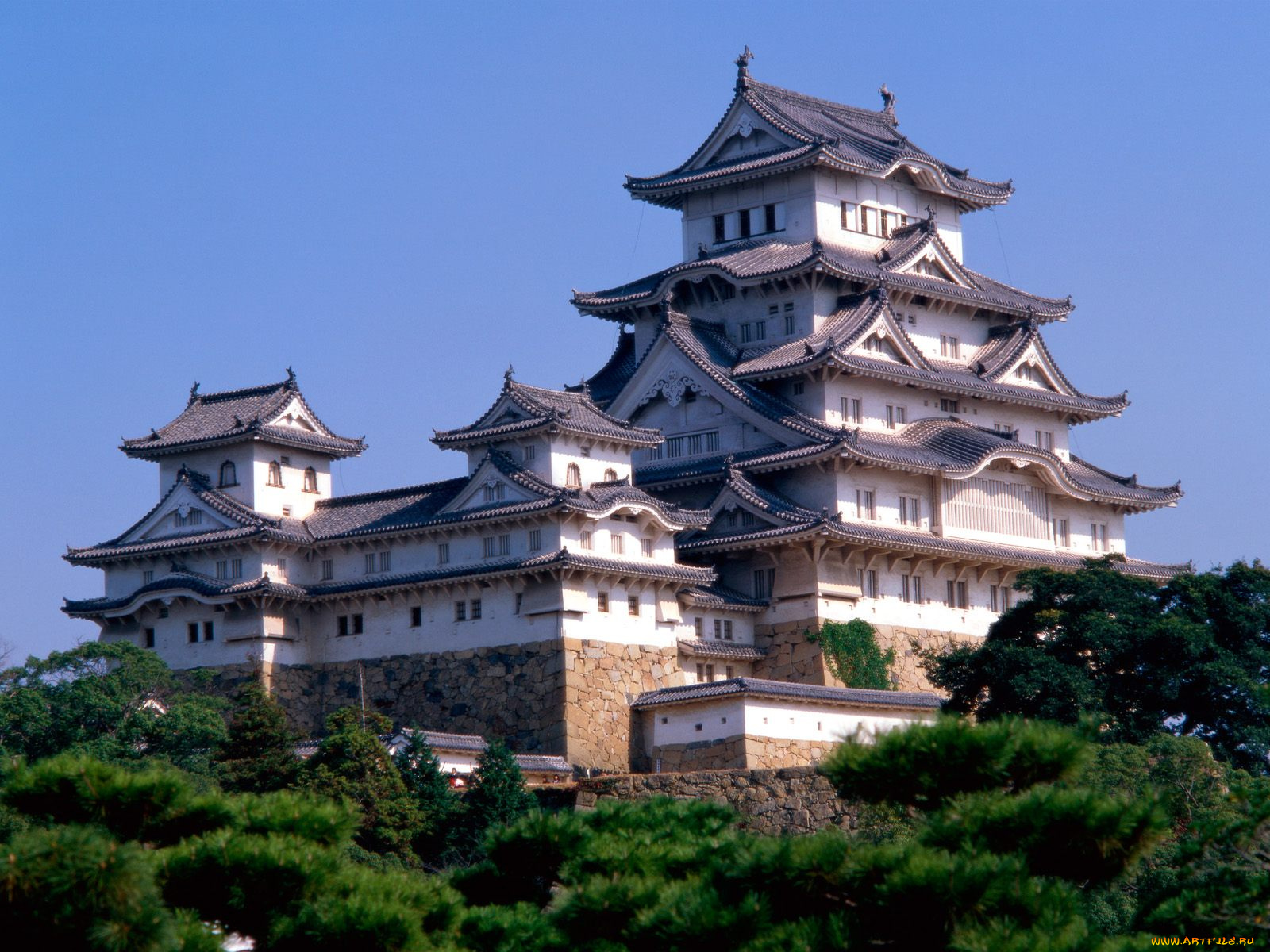 himeji, castle, japan, города, замки, Японии
