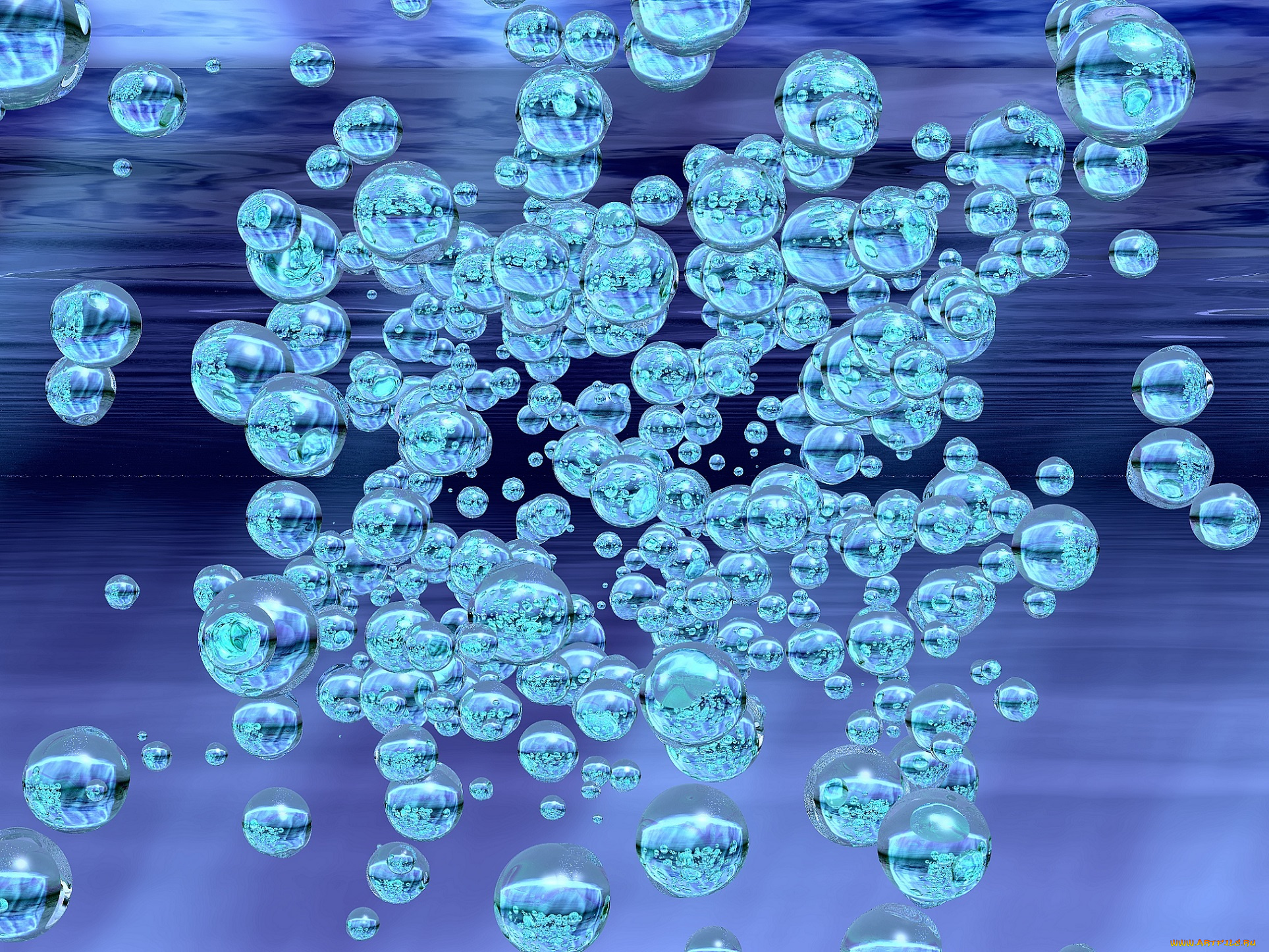 3д, графика, abstract, , абстракции, пузырьки, вода
