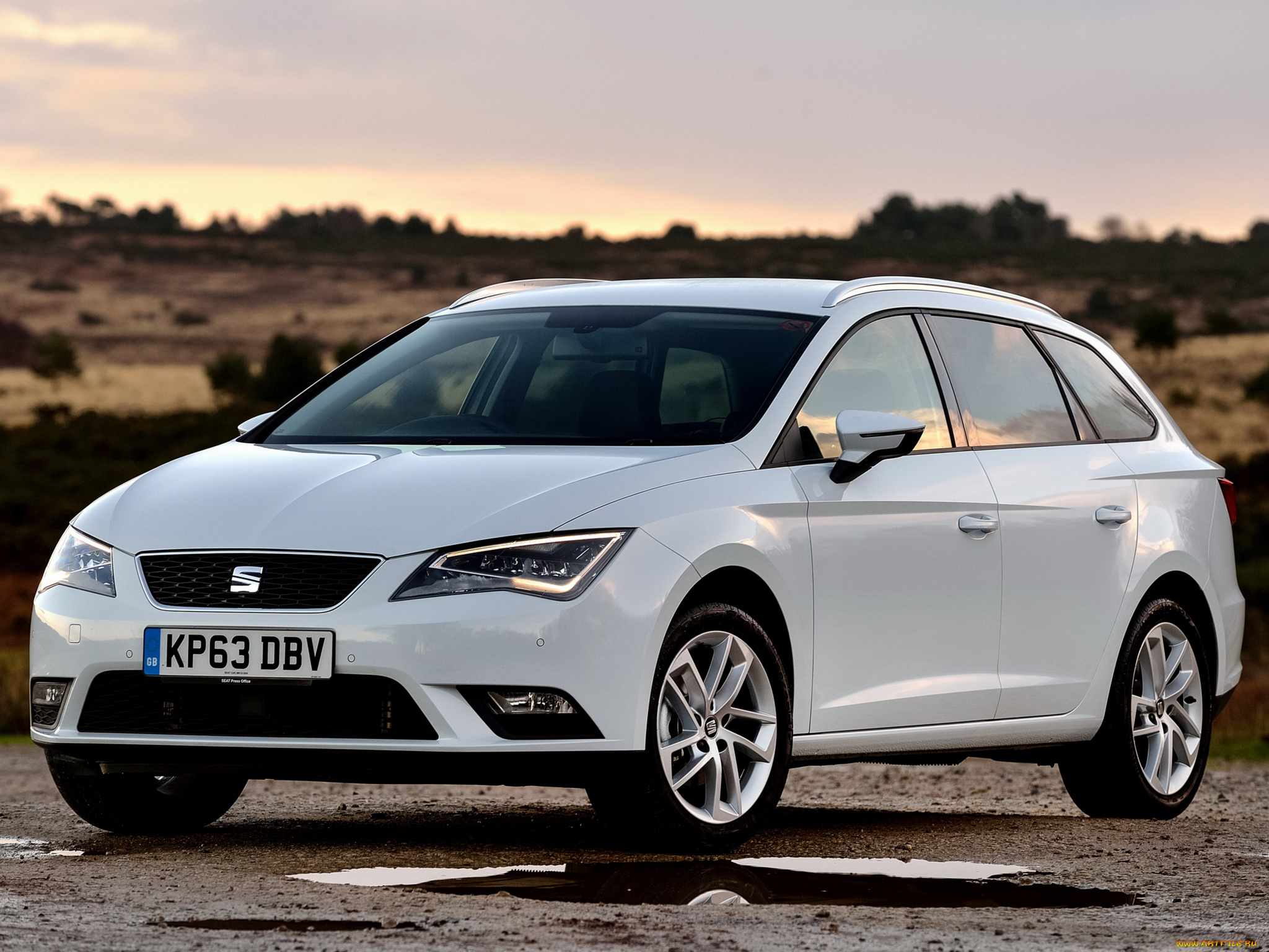 автомобили, seat, leon, st, uk-spec, 2014, светлый