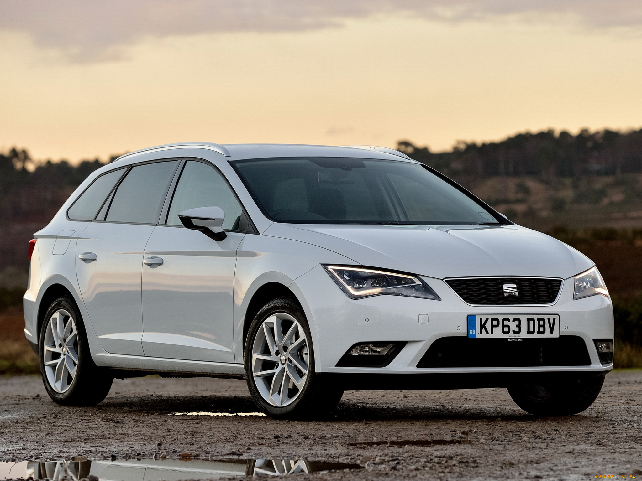 автомобили, seat, leon, st, uk-spec, 2014, светлый