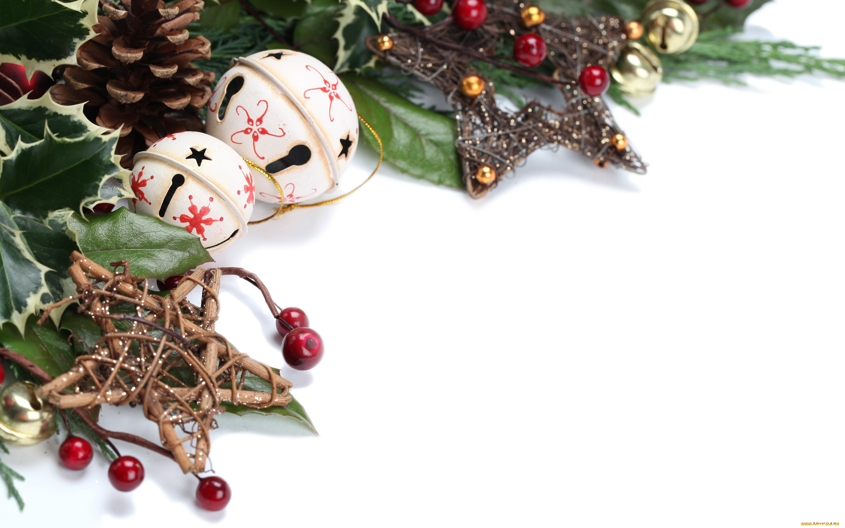 праздничные, колокольчики, новый, год, рождество, new, year, decoration, christmas