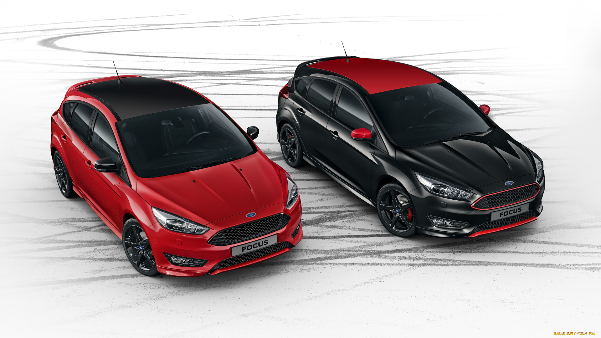 автомобили, ford, 2015г, focus, black, red