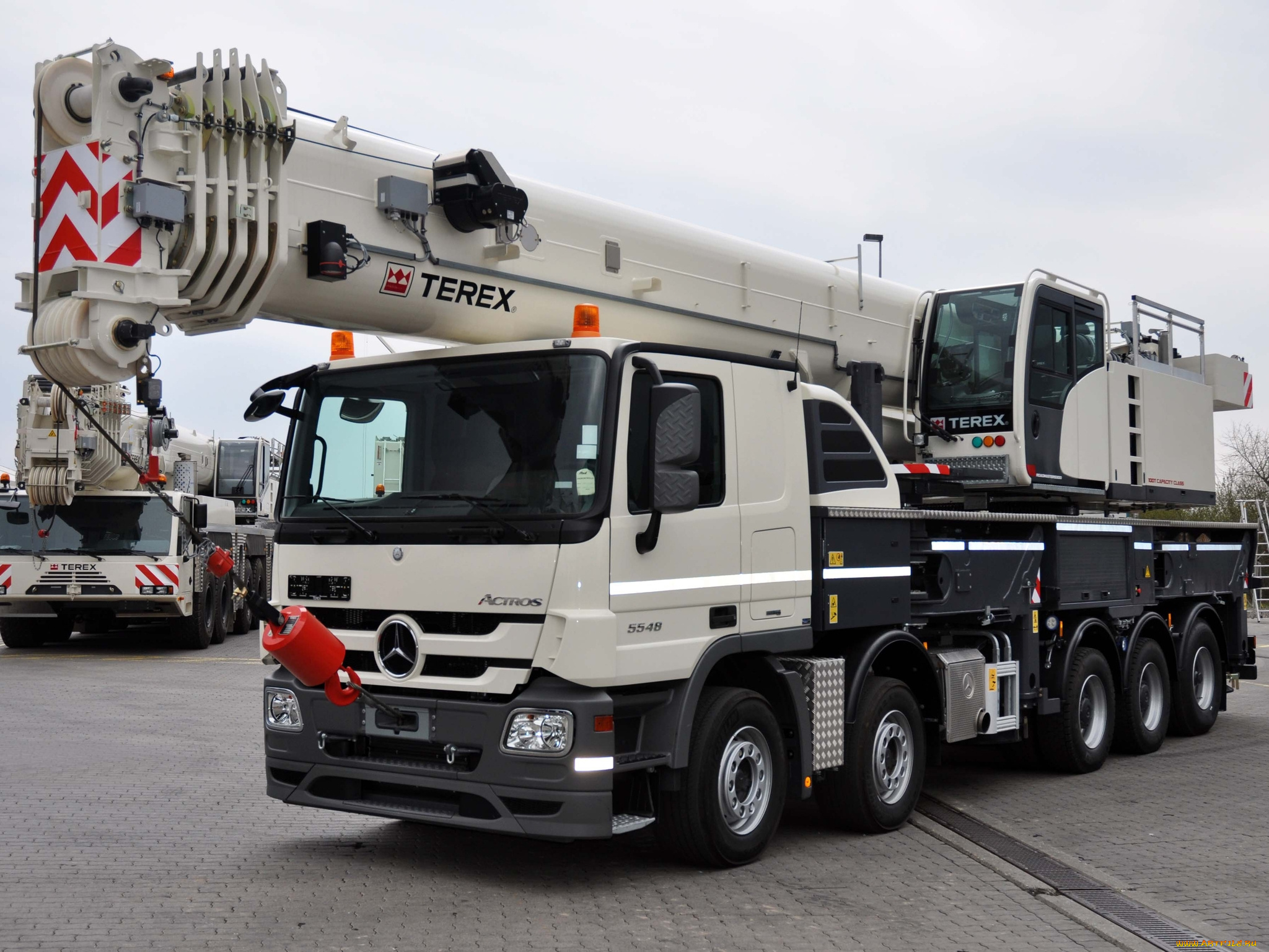 техника, краны, terex, paul, 10x4-6, mit, actros, 5548, mercedes-benz, roadmaster, 5300