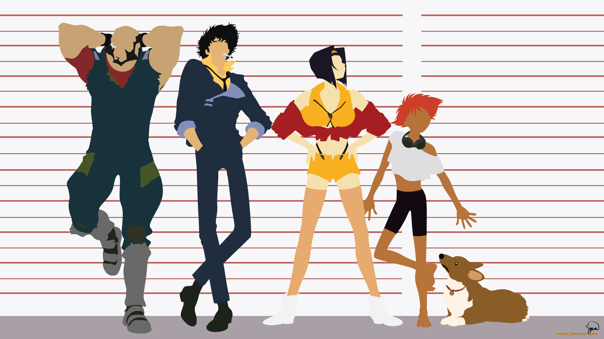 аниме, cowboy, bebop, персонажи